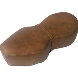 Seat, retro leather, original filling, brown, Jawa, CZ