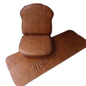 Seat sidecar + side-plate - complete,  leatherette, VELOREX 560/561