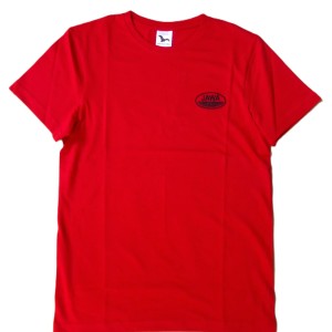 Rotes T-Shirt mit JAWA-Logo, Größe S