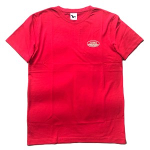 Red T-shirt with the JAWA logo, size S