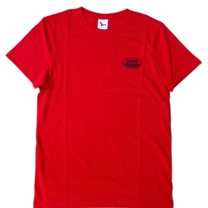 Rotes T-Shirt mit JAWA-Logo, Größe L