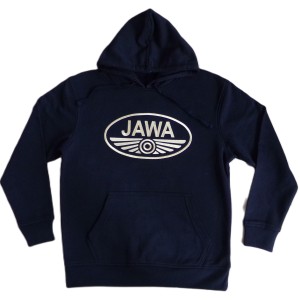 Herren Hoodie, Schwarz, mit JAWA-Logo, Größe M