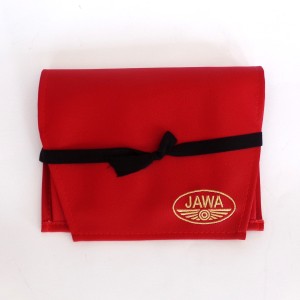 Taštička na nářadí, s logem JAWA, červená, koženka, Jawa, CZ