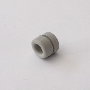 Rubber bushing for front cover cables, 16 x 8 x 14 mm, grey, Jawa 05-21