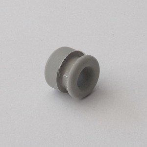 Kabeldurchführung Motor, 16x8,5x12 mm, Nut 3,5 mm, grau, Jawa 50