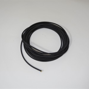 Electric cable with braid 2,5mm, black, 1m, Jawa, CZ
