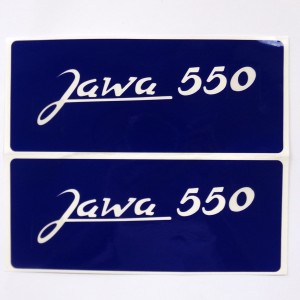 Stickers, 2 pieces, Jawa 550, painting template