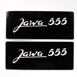 Stickers, 2 pieces, Jawa 555, painting template