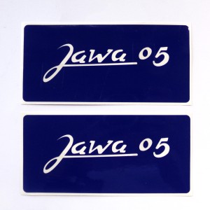 Aufkleber, 2 Stück, Jawa 05, Gegenteil für Spray-Logo