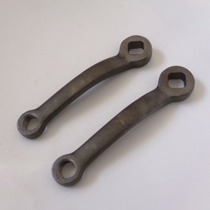 Pedal cranks, set of 2 pcs, L + R, raw, Jawa Robot