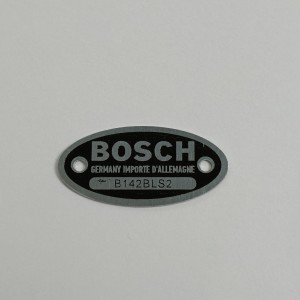 Tabliczka znamionowa prądnicy, BOSCH