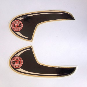 Naklejka z logo CZ na zbiornik, 2 szt, CZ 476/477
