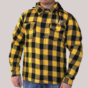 Flanell Jacke, gelb, Größe 2XL
