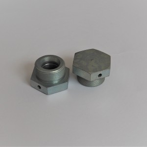 Plug for shock absorber, with side hole, zink, Jawa, CZ