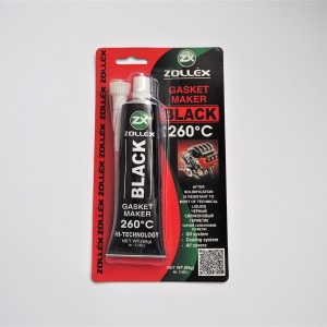 Sealant for engines and gearboxes, black, 85g, 260C, Zollex