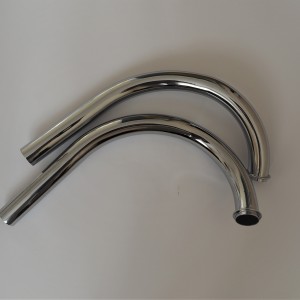 Exhaust pippes, chrome, DUELLS ,Jawa 250 typ 353 Kyvacka